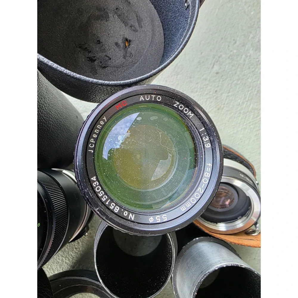 Vintage Camera Lens‎ Lot Vivitar Soligor Tokina 135mm 80-200mm Light Meter Z3